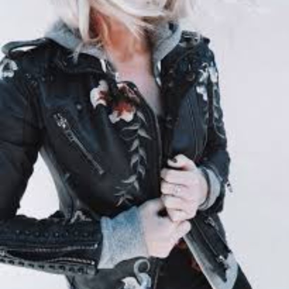 Blank NYC Jackets & Blazers - Blank NYC Vegan Embroidered Jacket